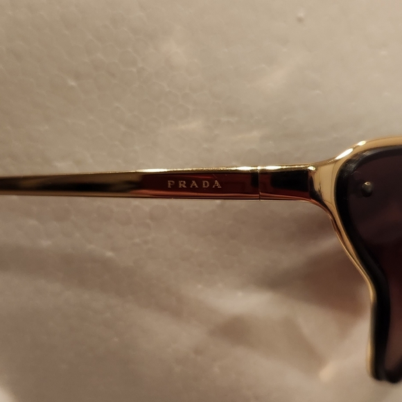 Prada Sunglasses PR 74VS 5AK6S1 Gold, Size 69-16-120 Women's NO CASE - Picture 4 of 7